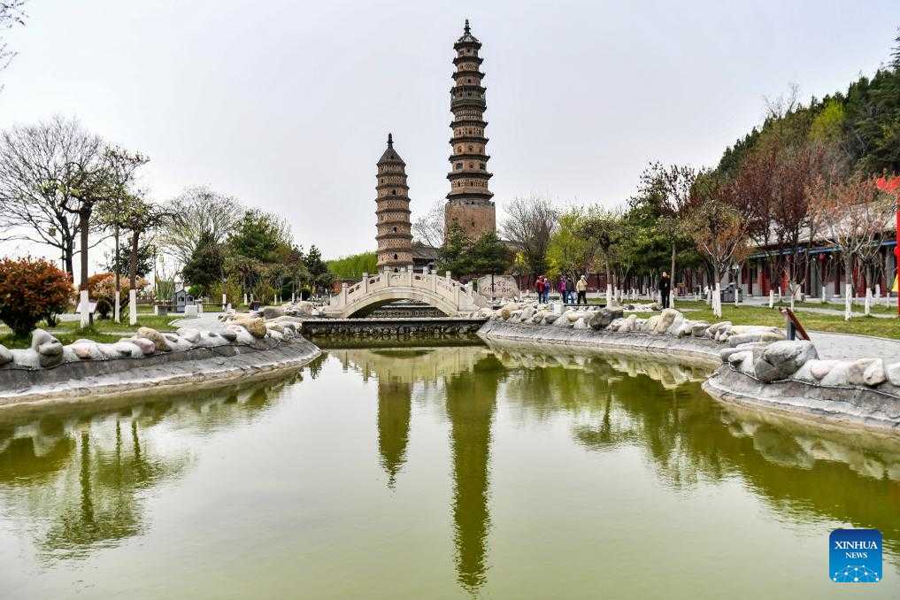 View of Haihui Academy scenic area in Jincheng City, China